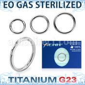 zusegh14 eo gas sterilized titanium g23 hinged segment ring
