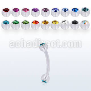 abneajb3 banana ceja acrilico flexible transparente bolas 3mm cristal bisel distribuidor