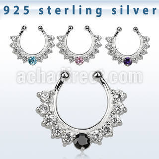 agsepz1x falso septum plata 925 1mm zirconia 3mm medio rodeada por zirconia claras 2mm 12mm distribuidor