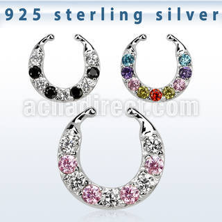 agsepz2x falso septum plata 925 1mm zirconia 2 5mm circular 12mm distribuidor mayorista