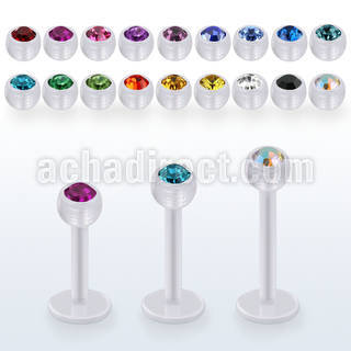 albajb4 labret bio flex bola cristal bisel 4mm distribuidor mayorista