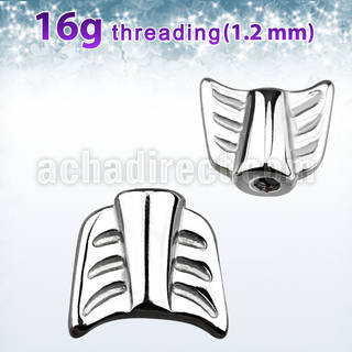 aw16 pieza flecha acero quirurgico brillo espejo barbells tragus helix rosca 1.2mm venta
