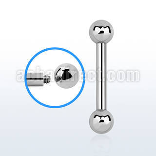 bb10x barbell lengua acero 316l 2 5mm bolas rosca externa 6mm venta
