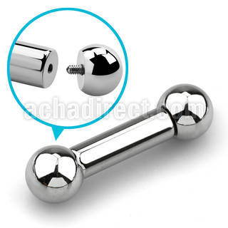 bb2 barbell lengua acero quirurgico 316l 6mm bolas rosca interna 10mm 16mm 19mm al por mayor