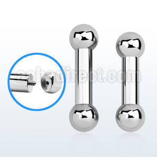bb2x barbell lengua acero 316l 6mm bolas rosca externa 10mm mayorista