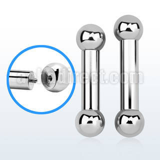 bb4x barbell lengua acero 316l 5mm bolas rosca externa 8mm al por mayor