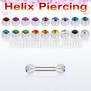 bbeajb3 barbell ceja helix acero quirurgico bolas bioflexibles 3mm cristal bisel venta