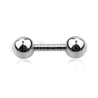 bber20 1 2mm 316l steel helix barbell with two 4mm balls