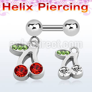 bber447 barbell helix acero quirurgico bolas 4mm cerezas cristal s distribuidor