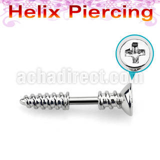 bber49b barbell helix acero quirurgico tornillo estrella rosca rosca distribuidor
