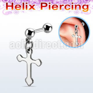 bber71 barbell helix acero quirurgico bolas 4mm cruz acero liso distribuidor