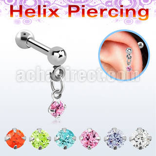bberv3 barbell helix acero quirurgico colgante zirconita 3mm engarzada venta