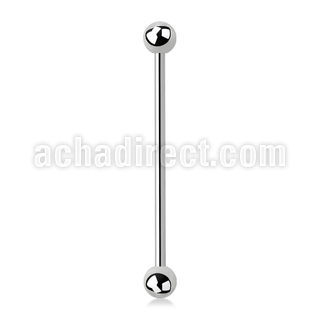 bbind 316l steel industrial barbell with a 5mm ball