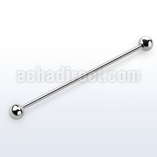 bbindl barbell industrial acero quirurgico extra largo bolas 5mm 52mm distribuidor