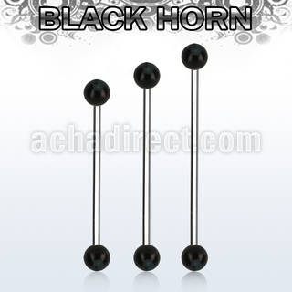 bbinwk5 barbell industrial organico barra acero 316l bolas cuerno negro 5mm distribuidor mayorista