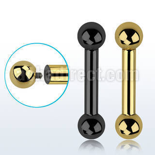 bbt6 barbell lengua acero 316l pvd 4mm bolas rosca interna 8mm venta