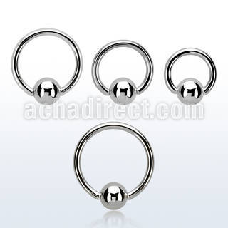 bcr14g surgical steel ball closure ring with a 6mm ball