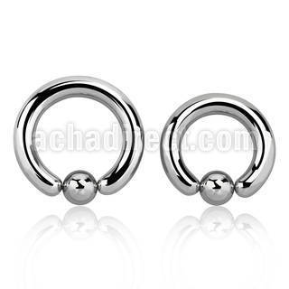 bcr4 5mm 316l steel ball closure ring with an 8mm ball