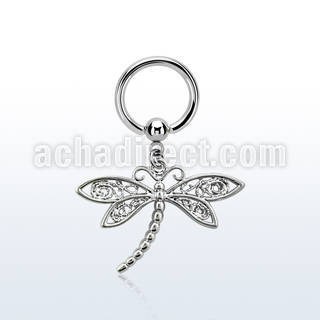 bcrg566 316l steel bcr 1.6mm w a dragonfly design