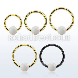 bcrt16o5 aro bola presion acero 316l pvd bola cierre 5mm opalo sintetico distribuidor