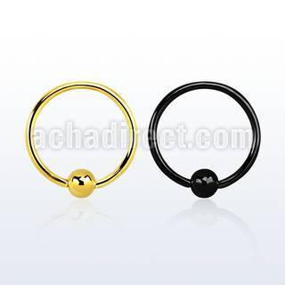 bcrt20s black pvd 316l steel ball closure ring with 2 5mm ball