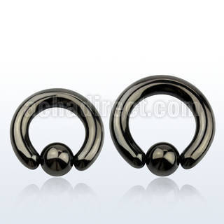 bcrt2 aro bola presion acero quirurgico pvd negro 6mm bola 10mm al por mayor