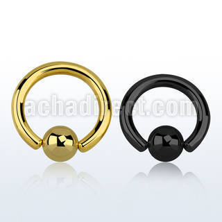 bcrt8 aro bola presion acero quirurgico pvd negro 3mm bola 8mm al por mayor