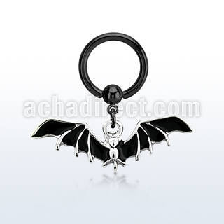 bcrtg569 black pvd plated steel bcr 1.6mm w black bat