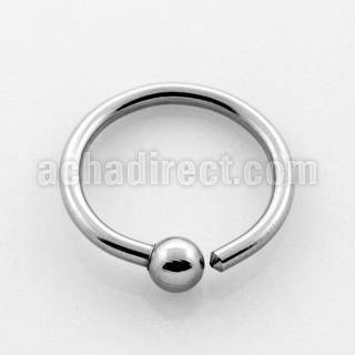 bedrs 316l steel 1 2mm fixed bead ring with a 2mm ball