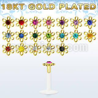 bilbfwg clear bio flexible labret flower