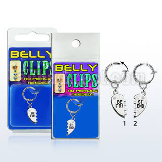 blcp686 piercing falso clip ombligo best friends colgado 1 pieza venta