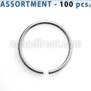 blk223a surtido piercings 100 aros continuos acero quirurgico distribuidor mayorista