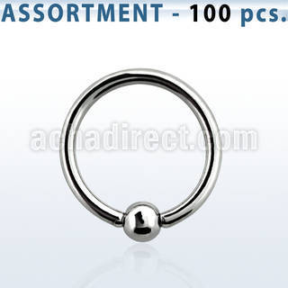 blk228b surtido piercings 100 aros bola presion acero quirurgico 1mm bola 2 5mm distribuidor mayorista