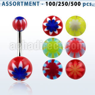 blk335 316l steel belly banana with 5 8mm uv beach ball