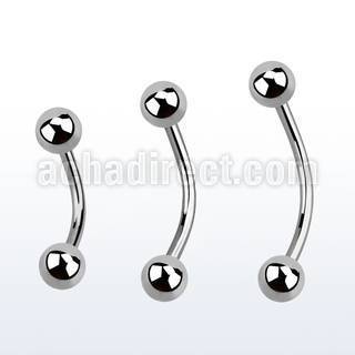 bne20b banana ceja acero quirurgico bolas 3mm mayorista