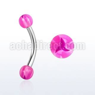 bnedxy banana ceja acero quirurgico bolas 3mm acrilico estrella 516 8mm venta