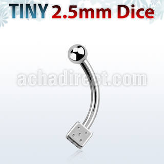 bnesdi25 banana ceja acero quirurgico dado acero 2 5mm bola acero 2 5mm mayorista