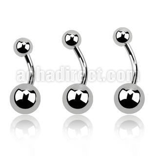bng piercing ombligo acero quirurgico bola 5mm bola acero liso 8mm venta