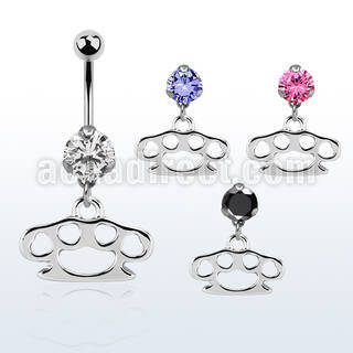 bnrz376c piercing ombligo acero quirurgico zirconia 8mm colgante nudillo laton 38 10mm mayorista