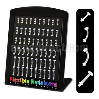 brfr flexible acrylic retainer for tongue lip belly eyebrow