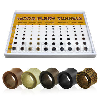 brpg95 assorted organic wood double flare tunnels