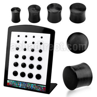 brpwk display with 24 pcs of horn double flared black plug