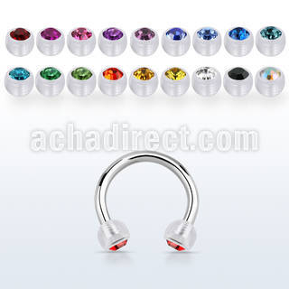 cbeajb3 barbell cilcular acero quirurgico bolas bioflexibles 3mm cristal bisel venta
