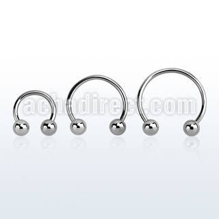 cbeb4 surgical steel circular barbell w 2 4mm balls