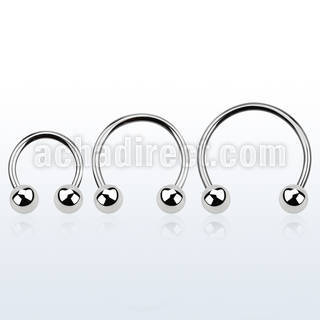 cbeb5l barbell circular diametro acero 316l bolas 5mm usar como arete al por mayor