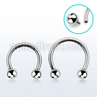 cbebin barbell circular acero quirurgico bolas 3mm rosca interna mayorista