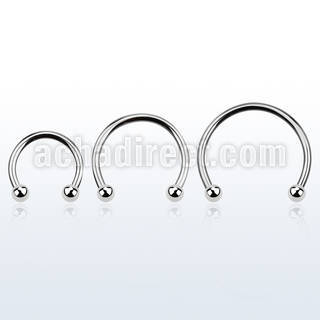 cbebl barbell circular diametro acero 316l bolas 3mm usar como arete distribuidor