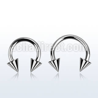 cbecn4 barbell circular acero quirurgico conos 4mm distribuidor