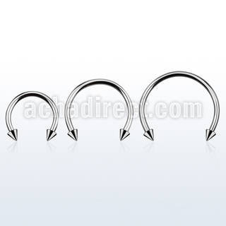 cbecn4l barbell circular diametro acero 316l 2 conos 4mm usar como arete mayorista