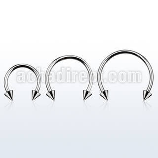 cbecn5l barbell circular diametro acero 316l conos 5mm usar como arete distribuidor mayorista